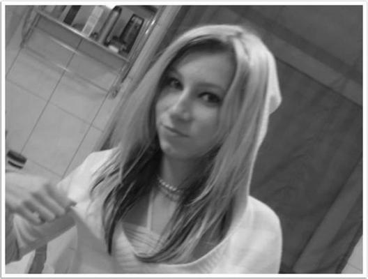 14P Slim blonde teen shares black and white selfies of her nude body