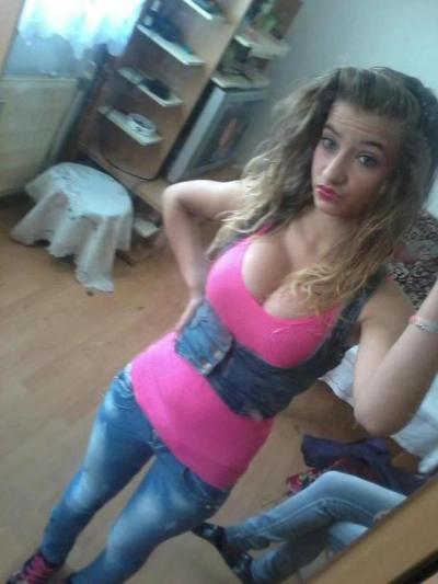 14P Teen with big round breasts poses in various sexy outfits