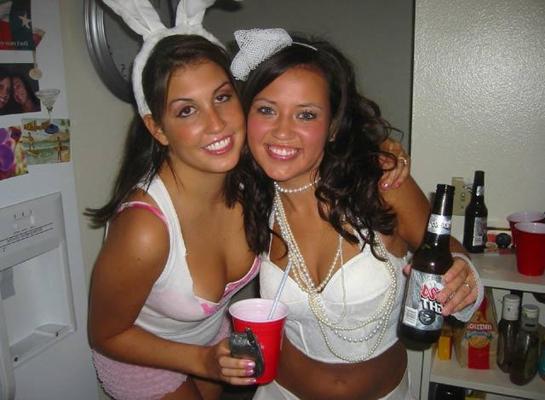 15P Hot college coeds can't keep their clothes on when the camera come out