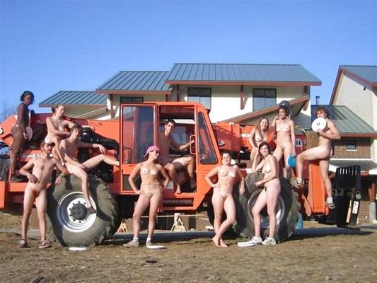 25P Naked in nature and in public.