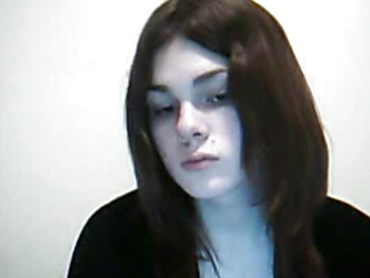 8P Pale Young Gurl In School Girl OutFit Strokes Cock DEEDA1515