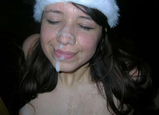 10P Beautiful teens' faces covered with jizz