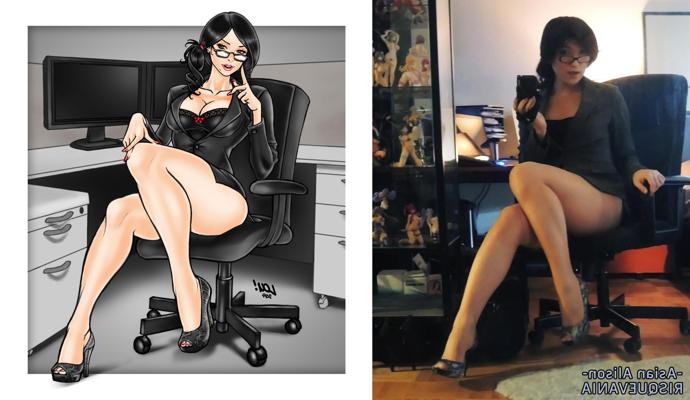 22P Nerdy ladyboy in glasses