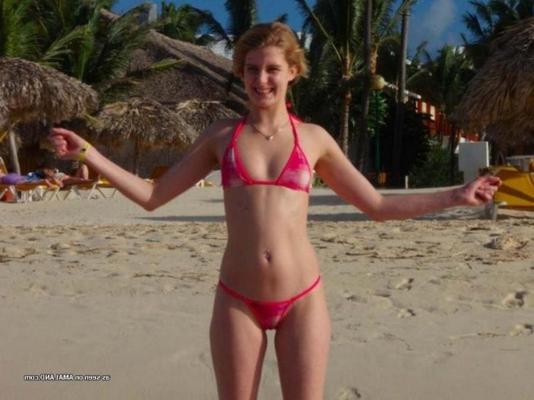 12P Selection of naughty amateur girlfriends posing outdoors
