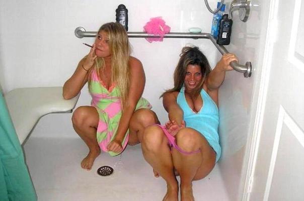 18P Trashed girlfriends drunk and caught peeing
