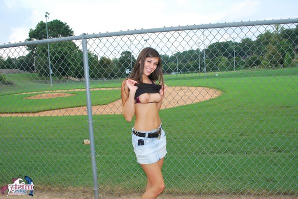15P Amateur teen with perky titties