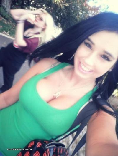 11P Collection of two gorgeous babes posing sexy outdoors
