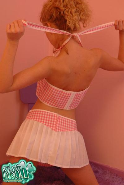 12P Lucky falling out of her clothes...