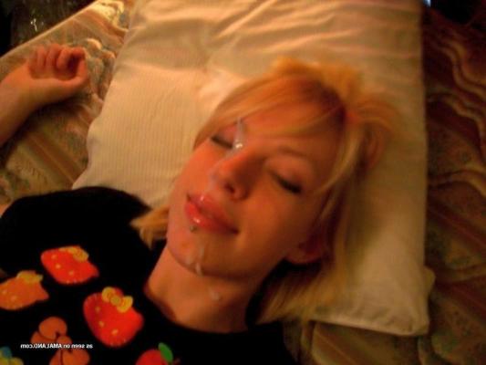 15P Naughty amateur horny punk girlfriend gets facialed