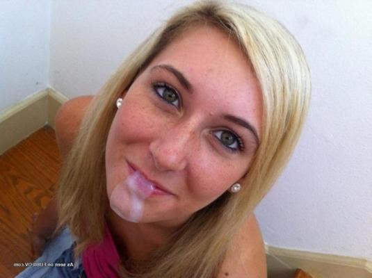 9P Horny wild amateur cocksucking bombshell gets jizzed on