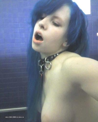 12P Emo long haired babe is horny