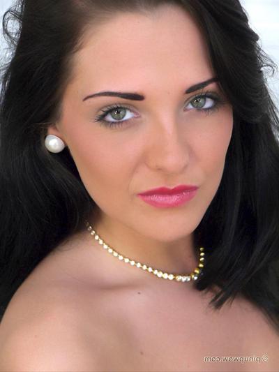 17P Gorgeous brunette air hostess with sexy underwear 