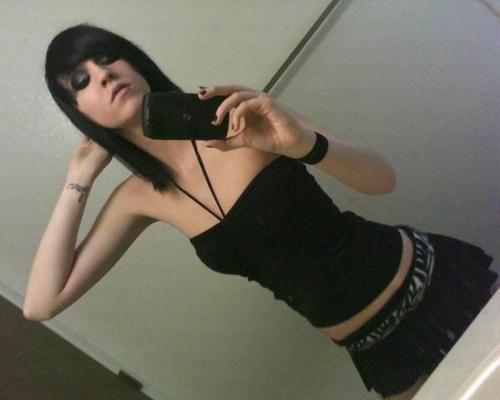 15P Hot Emo Girlfriends Flashing Perky Little Teen Tits