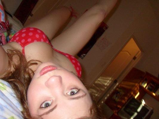 13P Amateur blonde babe showing her big natural boobs