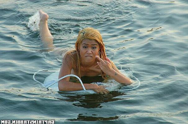 15P Hot boat babe in a gstring gives it up the ass
