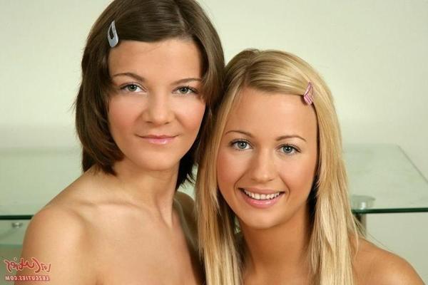 16P Two sweet teen lesbians trying first anal sex