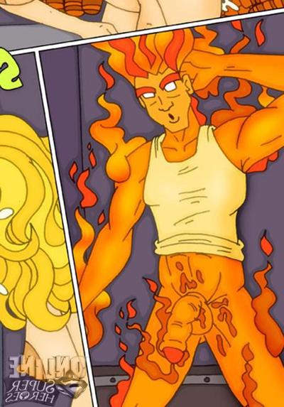 12P Fantastic Four porn comics