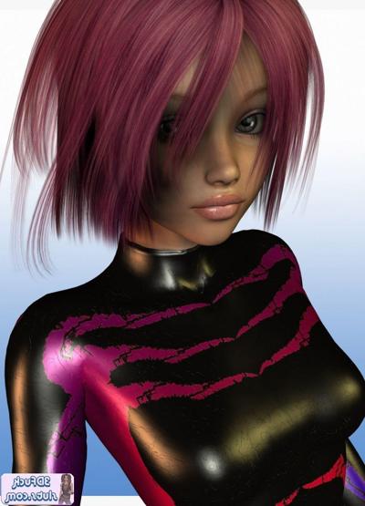 16P 3D toon with short hair