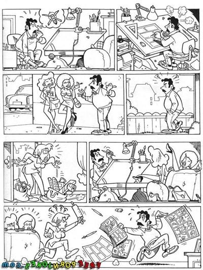 9P Funny sexual adventures of cartoon comic girls in different life