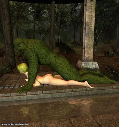 12P Green monster fucking girl