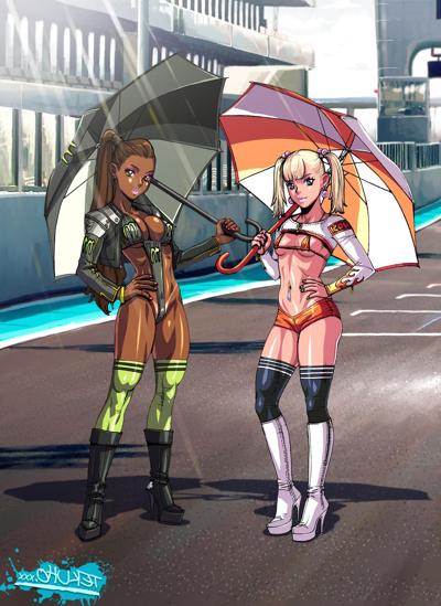 10P Anime race girls suck and fuck