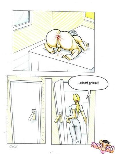 15P Tranny cartoon threesome