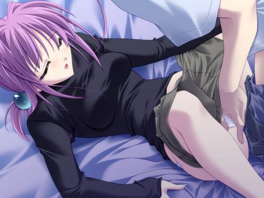 14P Blonde hentai angel shows her thick bottom  fucks with her tits