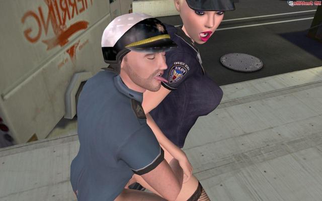 16P Policiais cg excitados transando em um beco