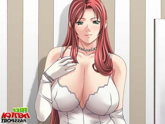 15P Busty redhead hentai babe in glasses getting petite twat smashed by a big schlon