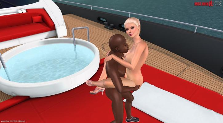 24P Outdoor interracial sex created in virtual fetish 3d sex game!