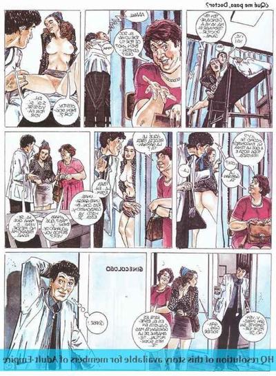 12P Bandes dessinées chaudes pour adultes avec une fille sexy qui suce une bite