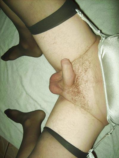 15P White suspenders and stockings