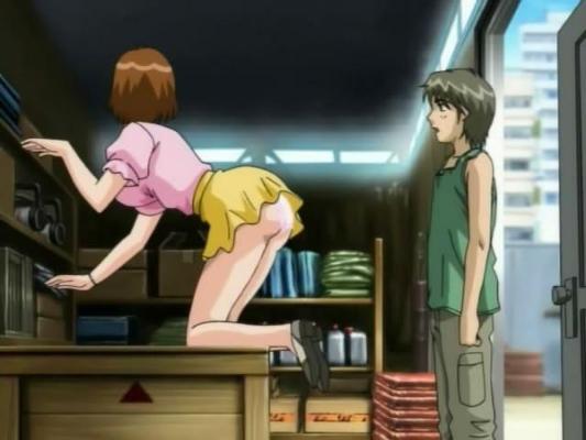 12P Horny couple does crazy poses in the dirty anime