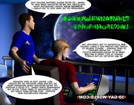 16P Gay scifi adventures 3D gay comics anime cartoon hunk man dude