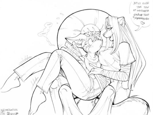 12P Horny furry babes spreading their legs