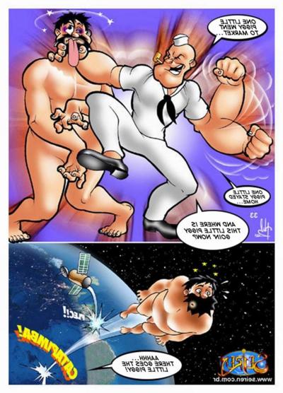 12P Bandes dessinées animées de Popeye et d'un putain de professeur de ballet