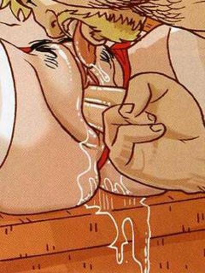 12P Sexy comics brunette dominates a well-hung dude