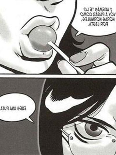 12P Porn comics with guy jerking off at girls kissing