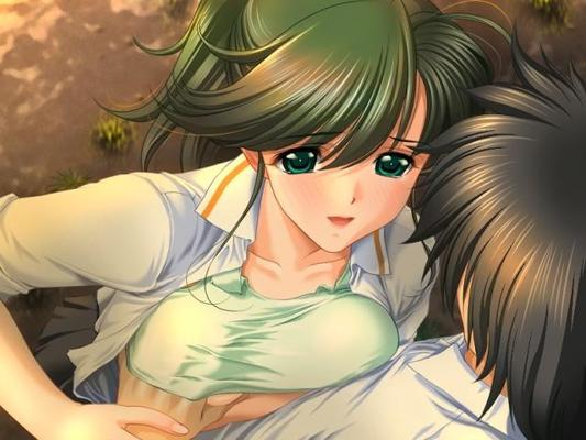 15P Sizzling hentai chick kissing with lust a handsome dude