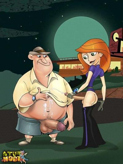 12P Shemale Kim Possible and her horny fuckmates