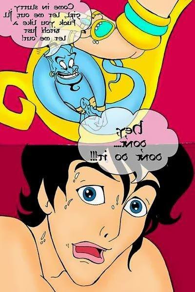 12P Virgin Jeannie strokes shy Aladdin untill gets banged
