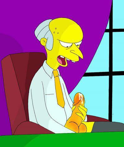12P Marge Simpson with plump knockers putting cumshots