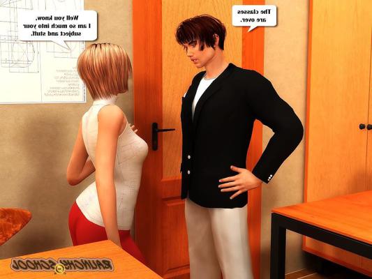 12P Guy spies on hot coed nailed by horny male teachers