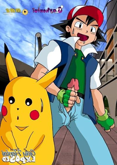 12P Sensual hentai gays kissing and touching their large dicks outdoors