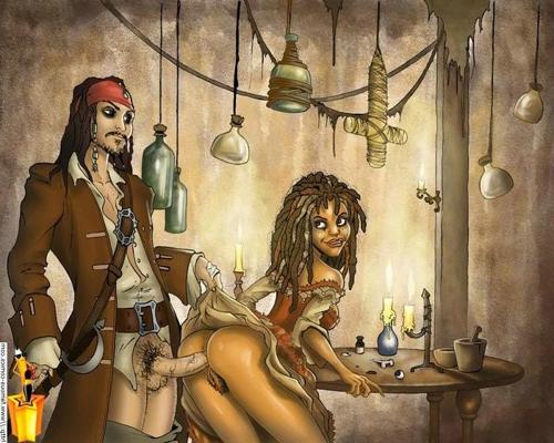 16P Pirates of the Caribbean pick up a bunch of hoes