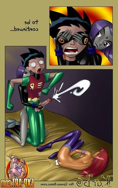 12P Robin and Starfire fucking