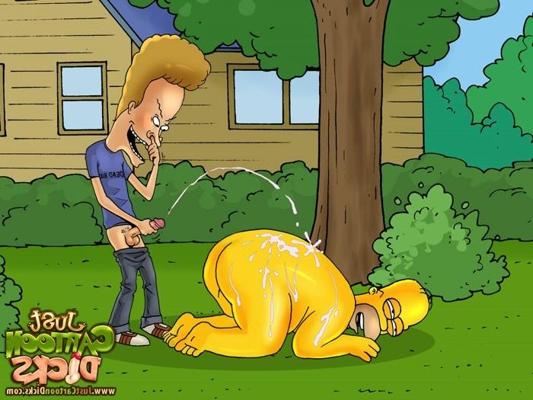 10P Gay robot from Futurama and Horny Beavis and Butt-head