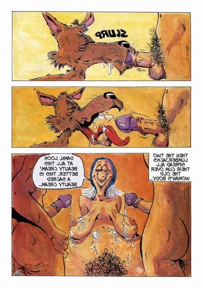 9P Porno-Comics über das große Rotkäppchen und den Wolf, der fickt