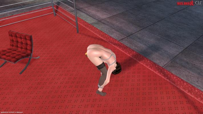 24P Action sexuelle BDSM chaude créée dans un jeu de sexe fétichiste virtuel en 3D !