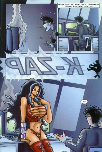 10P Comics of virtual babe transform into woman of flash and blood